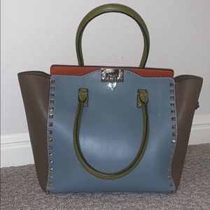 Valentino Garavani Tri-color Rockstud Tote